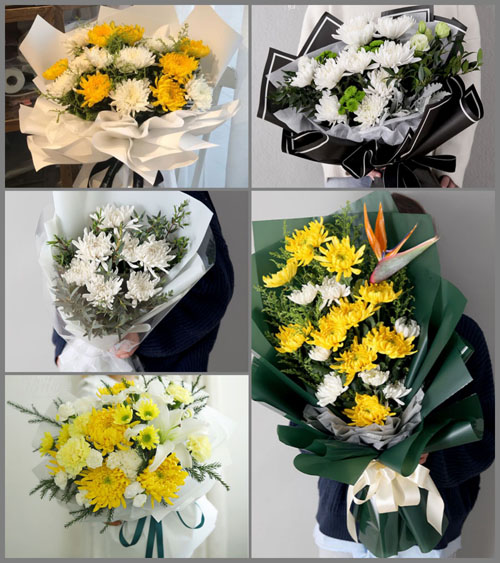 河南周口商水县姚集乡白事花束代送